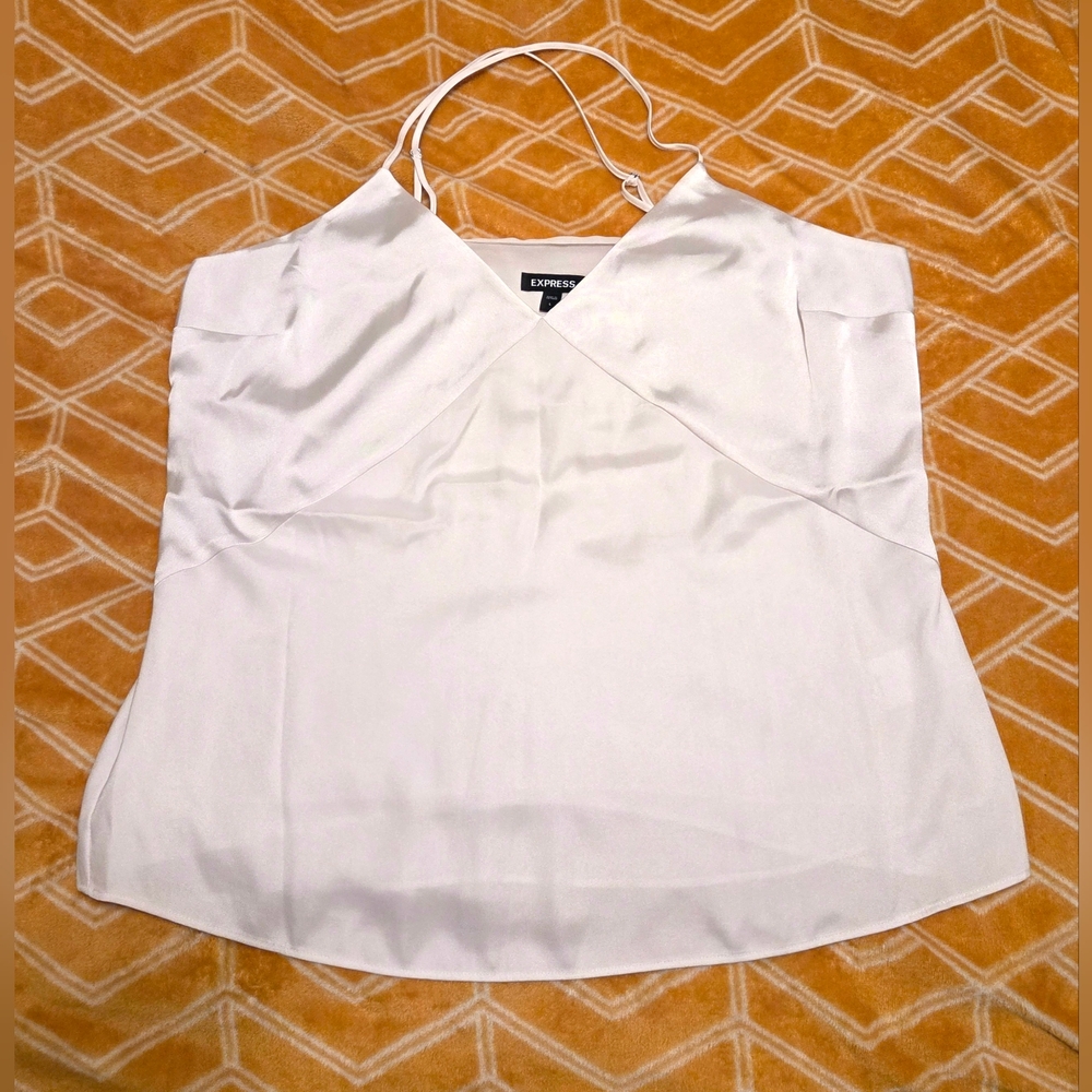 Express Satin Criss Cross Back Tank